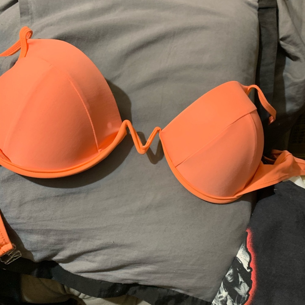 Peach bathing suit
